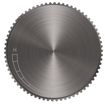 Mica Fluted Progressive Shower Mixer - Gunmetal