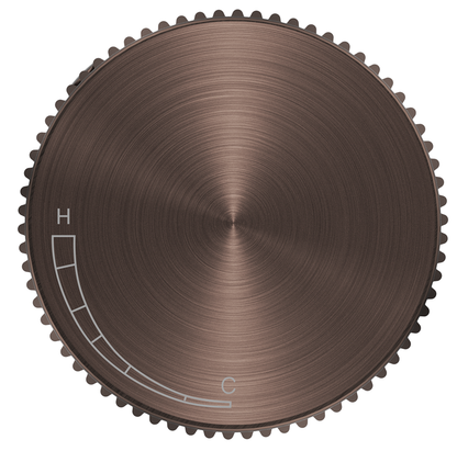 Mica Fluted Progressive Shower Mixer - Dusk Bronze