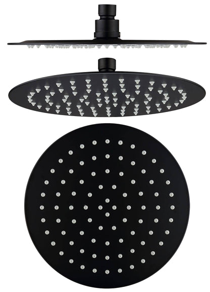 Mica Shower Head - 300mm - Black