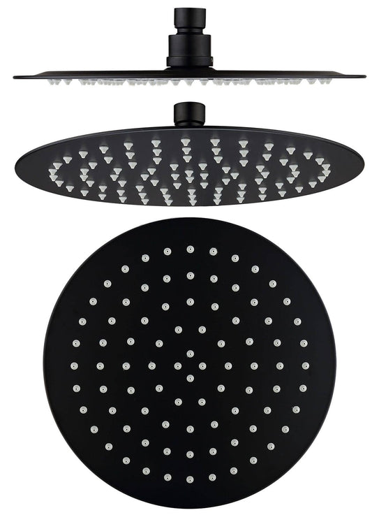 Mica Shower Head - 200mm - Black