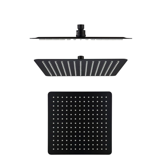 Cresta Shower Head - 200mm - Black
