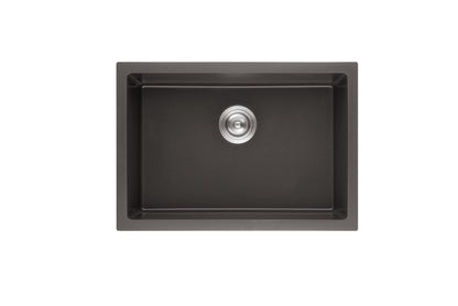 730mm Quartz Undermount Kitchen Sink - Single Bowl - Matte Black