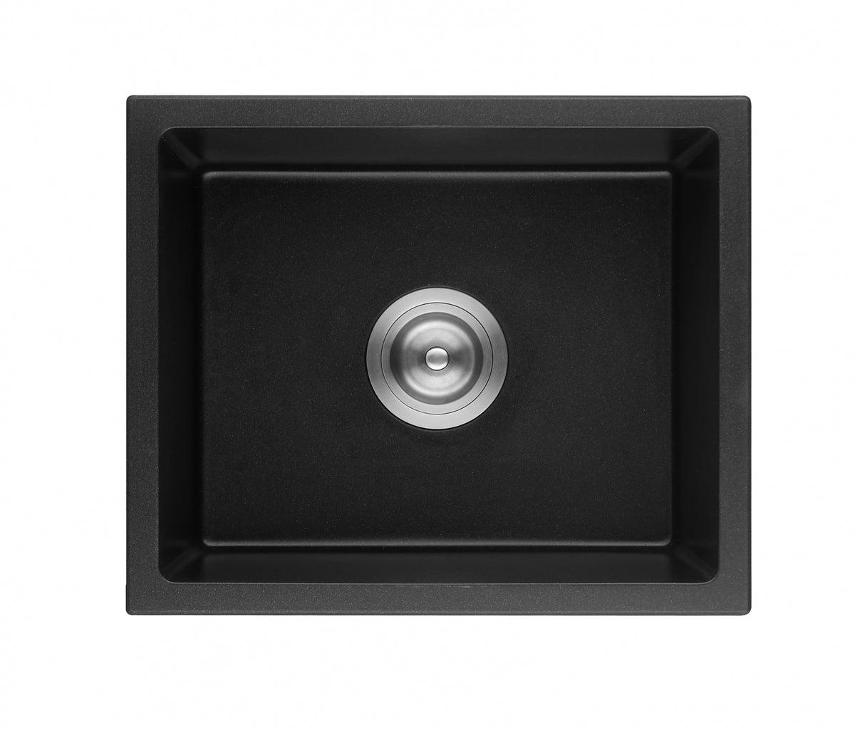 432mm Quartz Undermount Kitchen Sink - Single Bowl - Matte Black