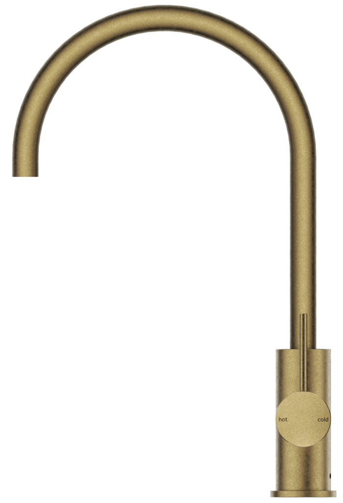 Mica Sink Mixer - Living Brass
