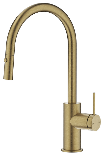 Mica Pull-Out Sink Mixer - Living Brass