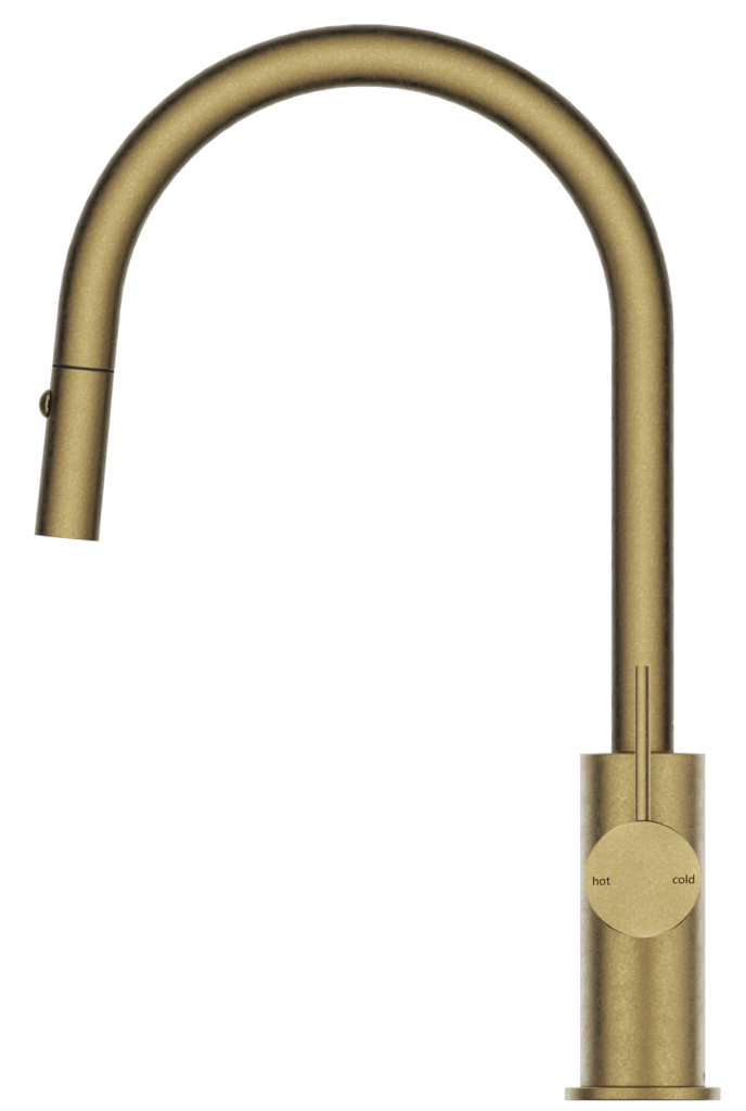 Mica Pull-Out Sink Mixer - Living Brass
