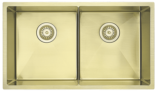 Luminare Sink 760 x 440mm - Double Bowl - French Gold