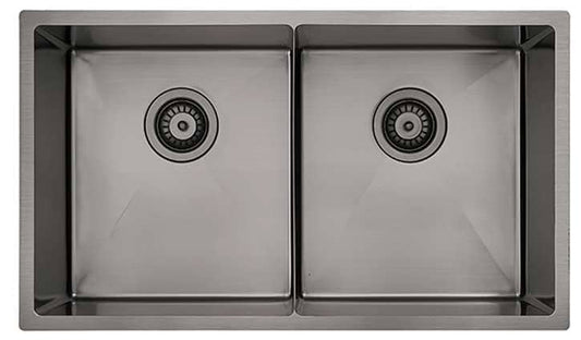 Luminare Sink 760 x 440mm - Double Bowl - Gunmetal