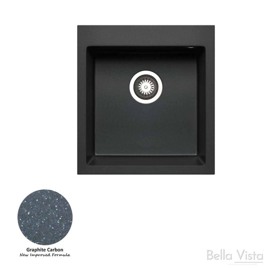 Euro Kitchen Sink 460x500mm - Graphite Carbon