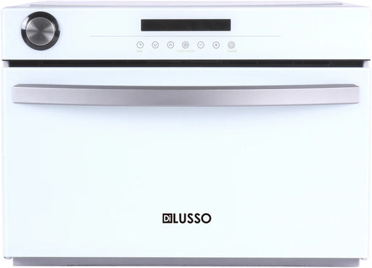 33L Freestanding White Steam Oven - SS interior, accessories, built-in reservoir