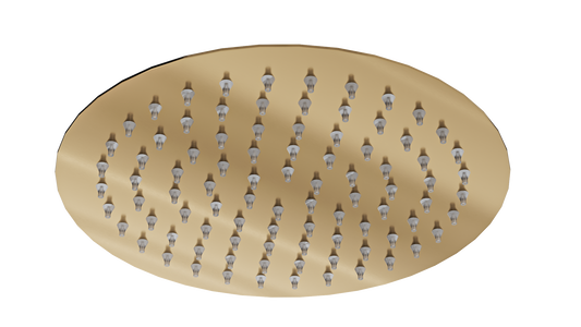 Soul Eco 200mm Round Shower Head - Brushed Brass