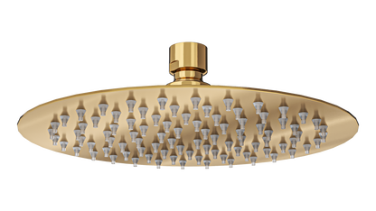 Soul Eco 200mm Round Shower Head - Brushed Brass