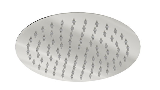 Soul Eco 200mm Round Shower Head - Brushed Nickel