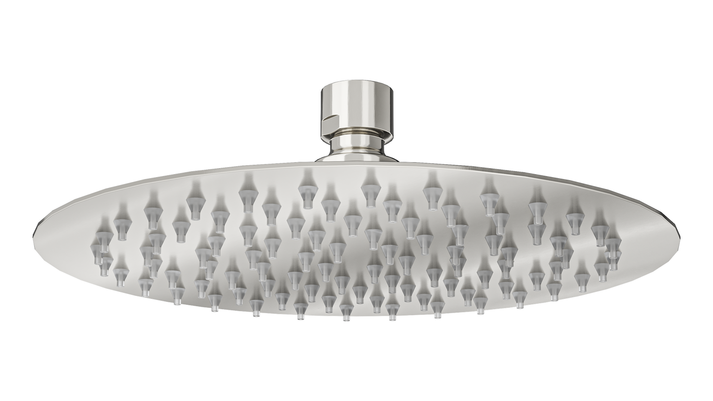 Soul Eco 200mm Round Shower Head - Brushed Nickel