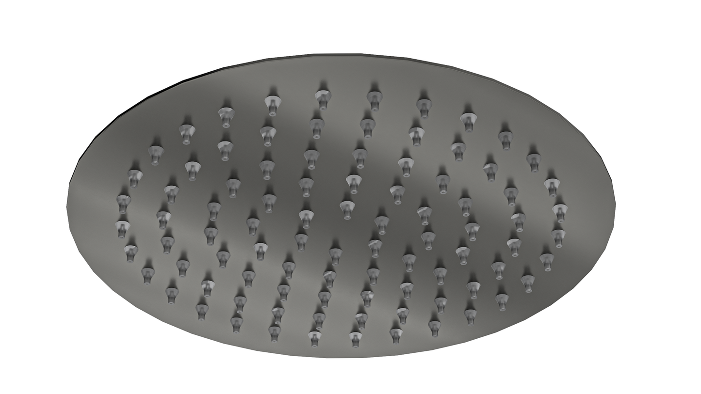Soul Eco 200mm Round Shower Head - Gunmetal
