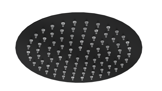 Soul Eco 200mm Round Shower Head - Matte Black