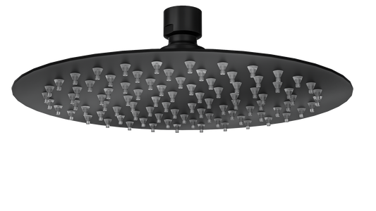 Soul Eco 200mm Round Shower Head - Matte Black