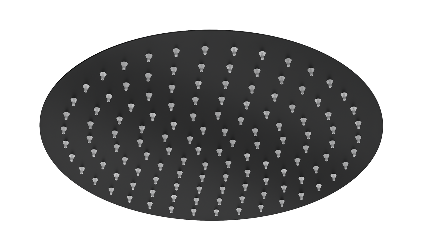 Soul 300mm Round Shower Head - Matte Black