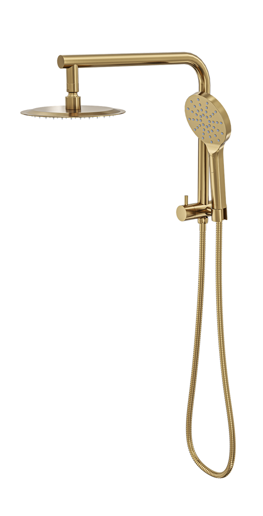 Souljet Short Shower Combination with 200mm Head - Brushed Brass