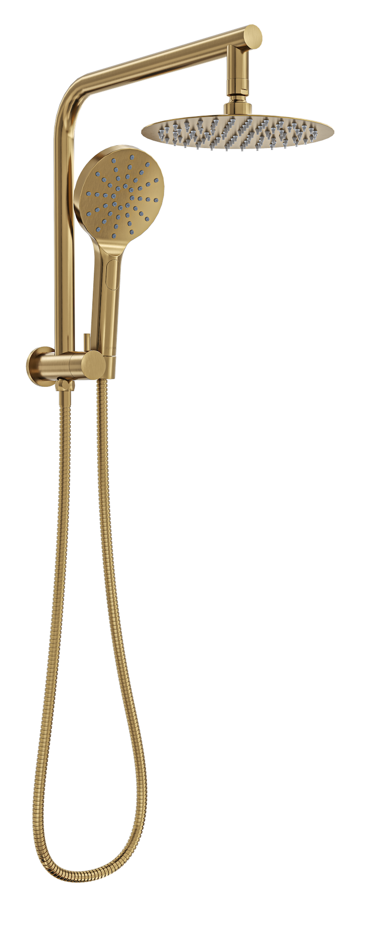 Souljet Short Shower Combination with 200mm Head - Brushed Brass