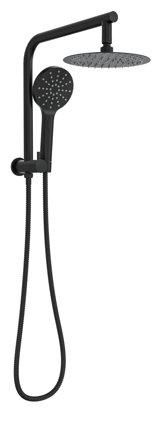 Souljet Short Shower Combination with 200mm Head - Matte Black