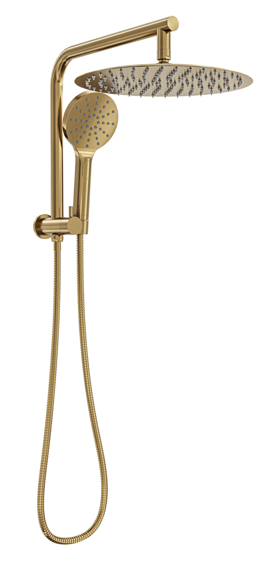 Souljet Short Shower Combination with 300mm Head - Brushed Brass