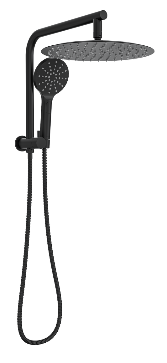 Souljet Short Shower Combination with 300mm Head - Matte Black