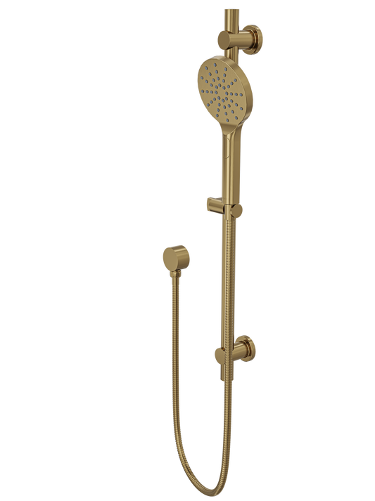 Souljet Sliding Shower Rail - Brushed Brass