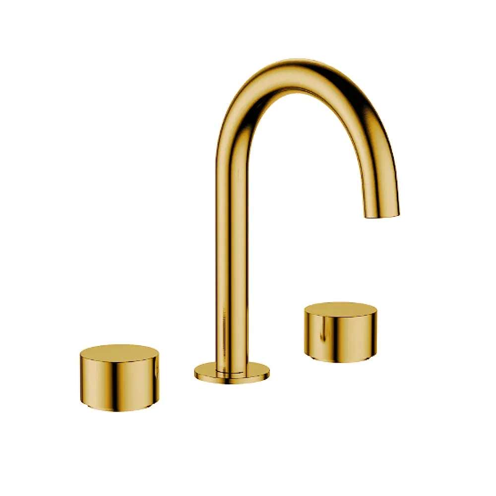 'Capri' Simply Round Spindles and Spout - Basin - Brushed Go