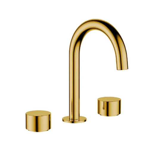 'Capri' Simply Round Spindles and Spout - Basin - Brushed Go