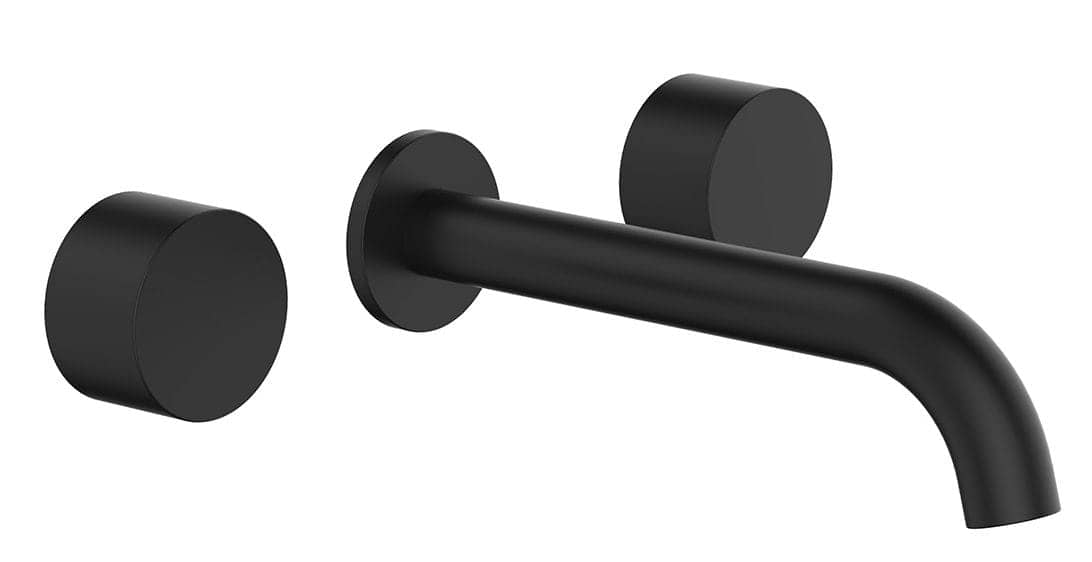 'Capri' Simply Round Spindles and Spout - Wall-Black