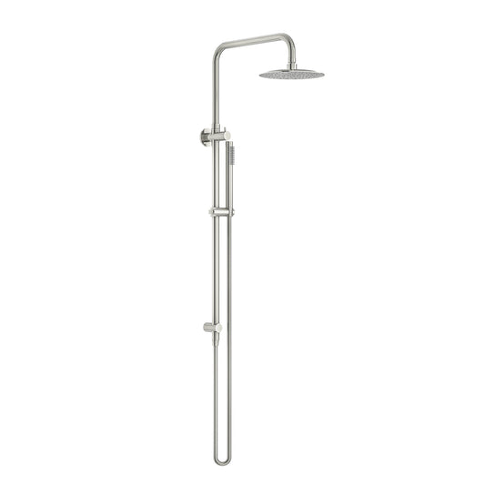 Elle 316 Twin Shower - Brushed Stainless