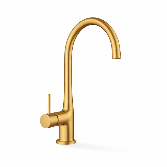 Elle 304 Stainless Steel Sink Mixer - Brushed Gold