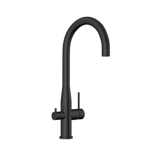 Elle 304 Stainless Steel Filter Sink Mixer - Matte Black