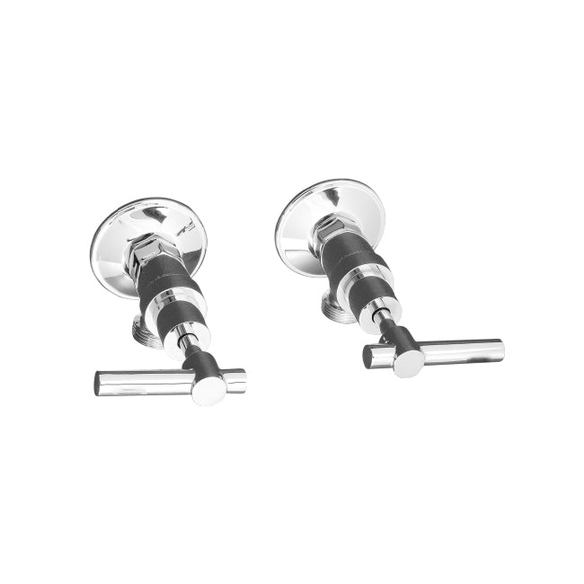 SABINE Lever Washing Machine Cocks pair - Chrome