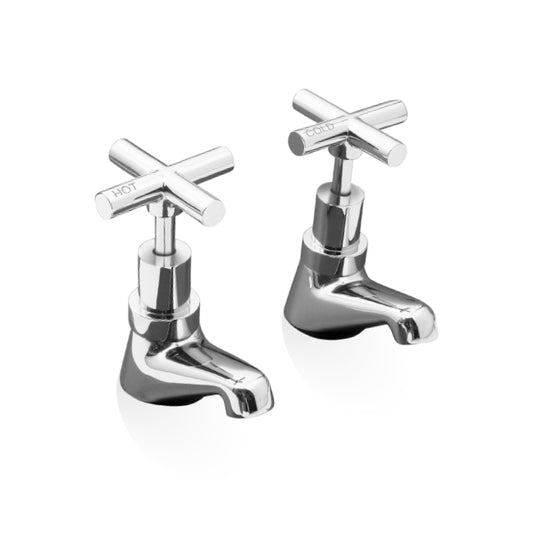 SABINE Pillar Cocks pair  - Chrome
