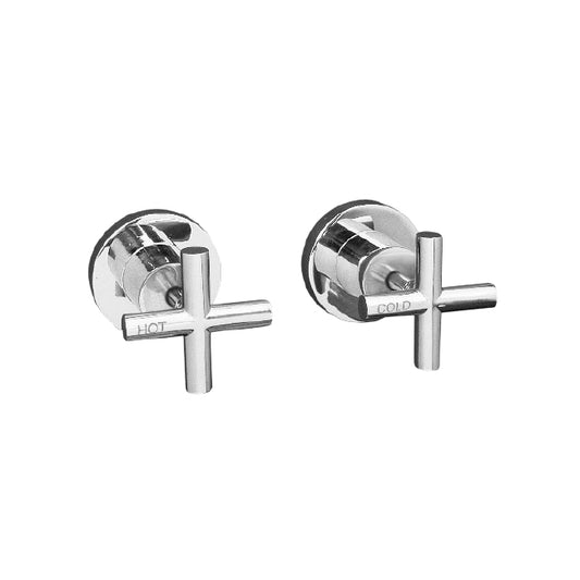 SABINE Wall Top Assembly pair - Chrome
