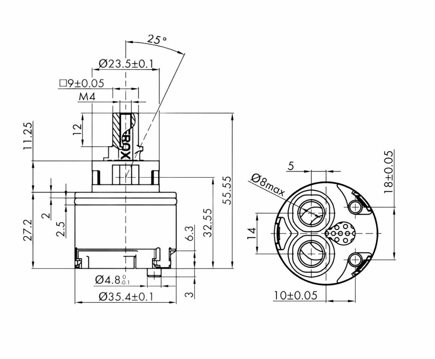 Kerox K-35 Anti Scald Cartridge