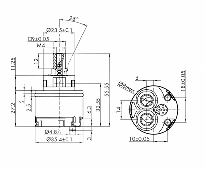 Kerox K-35 Anti Scald Cartridge