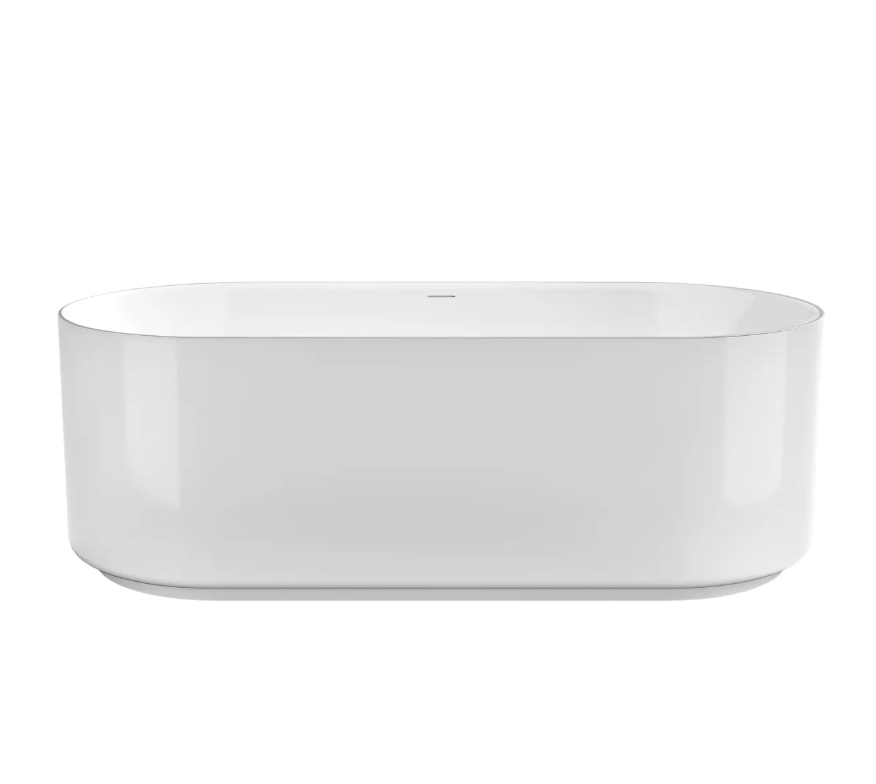Attica Celine 1700 Gloss White Freestanding Bath with Overflow