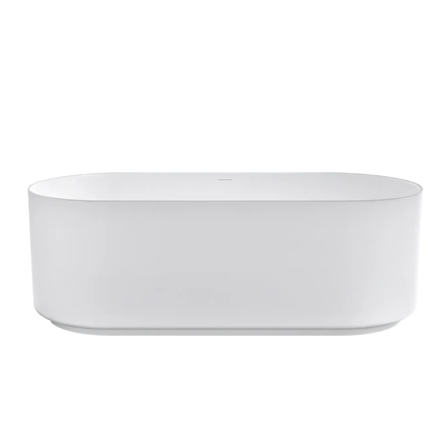 Attica Celine 1700 Matte White Freestanding Bath with Overflow