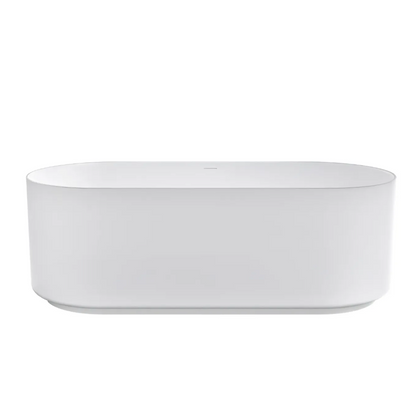 Attica Celine 1700 Matte White Freestanding Bath with Overflow