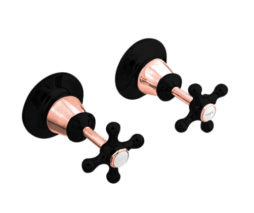 NOOSA Wall Top Assembly pair  - Matte Black and Rose Gold