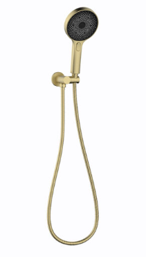 The Gabe Hand Shower With Wall Bracket  - Brushed Gold