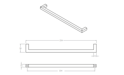 Link Handle 224 cc Chrome