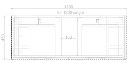 1200mm * White oak           * Fluted style          *  2 tiers                 4 Drawers                      * Freestanding