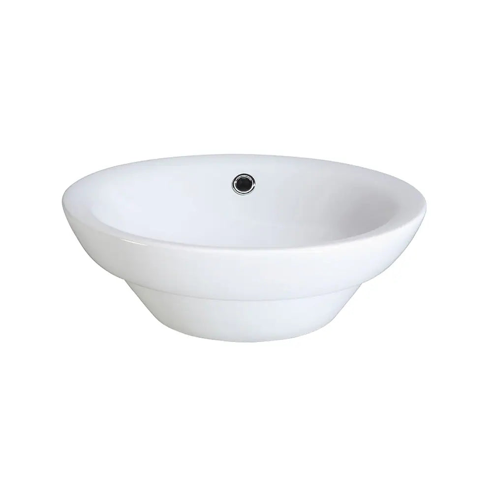 Above Counter Gloss White Basin with Overflow 430mm x 430mm