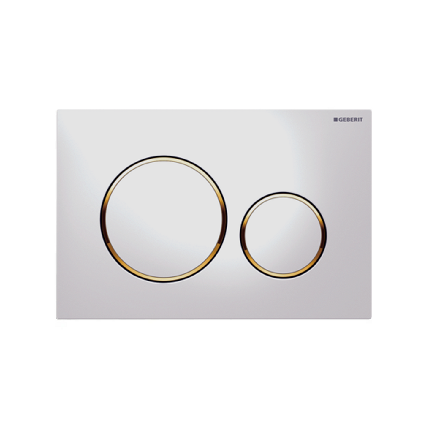 Geberit Brushed Stainless Stele with Chrome Trim 115.882.SN.1 Push Button