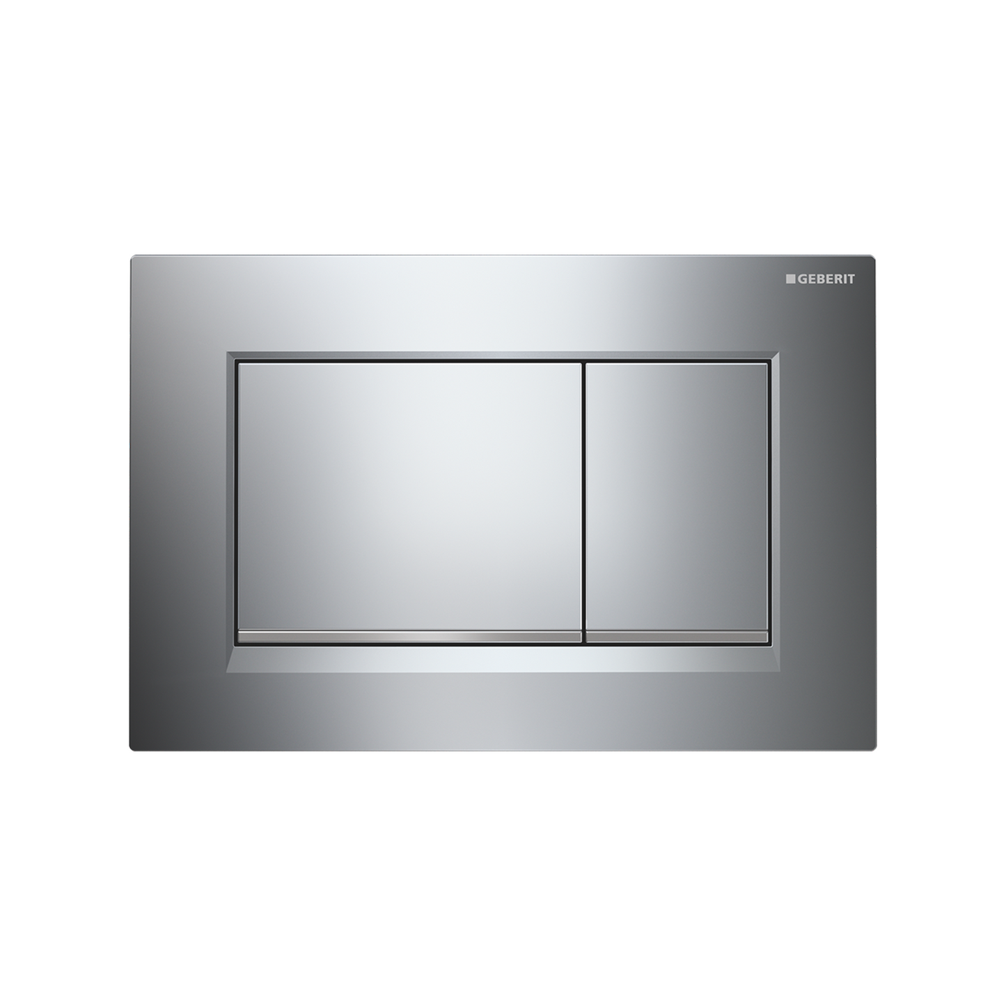 Geberit ABS White plate with Gold Trim 115.883.KK.1 Push Button