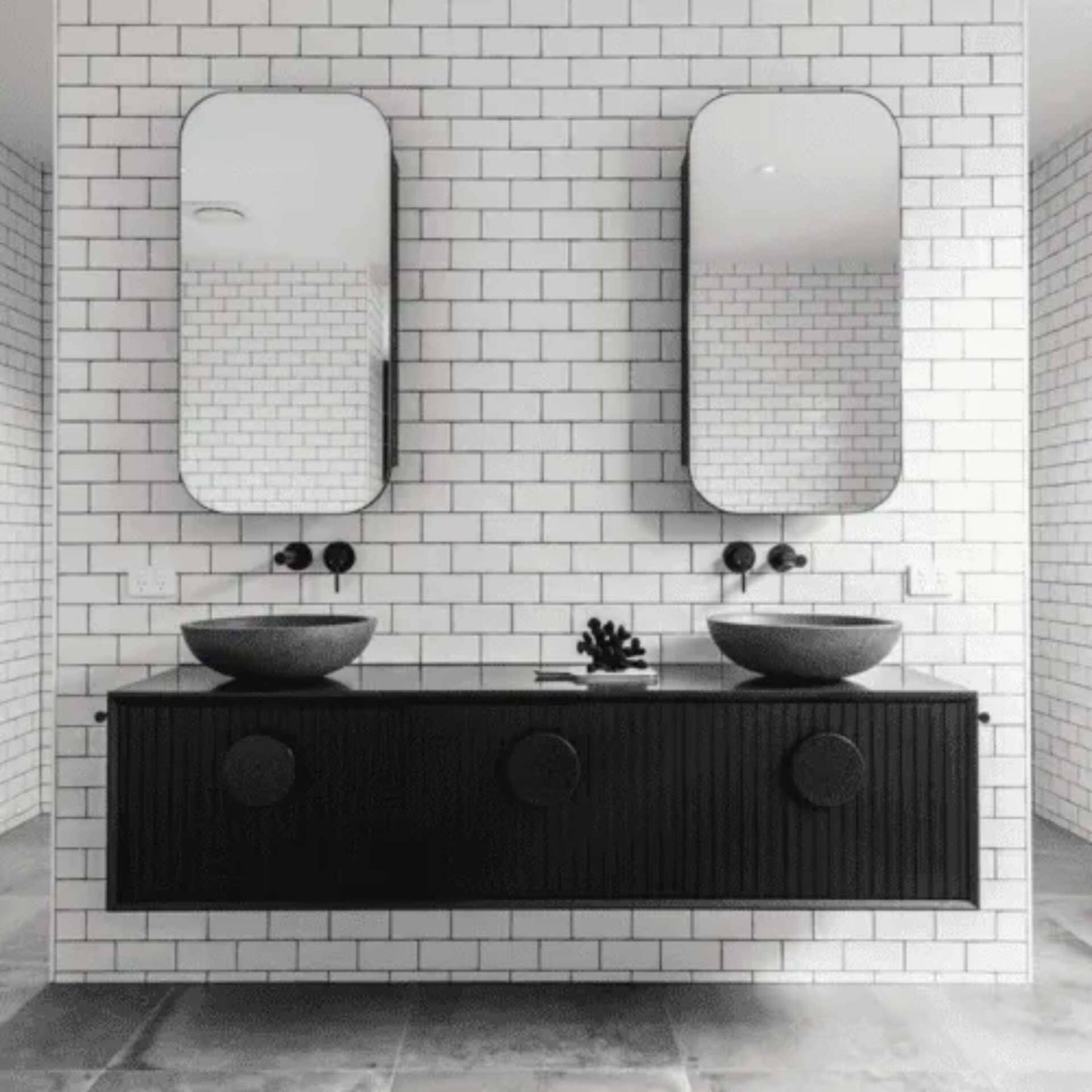440mm Pietra Bianca - Surena Above Counter Basins